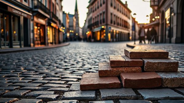 Idées inspirantes pour allées en pavé : matériaux 2024
